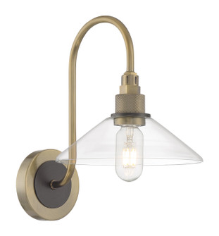 Charis One Light Wall Sconce in Antique Brass with Oil Rubbed Bronze (185|6231-ANOB-CL)