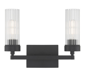 Lida Two Light Bath in Matte Black (185|2612-MB-CL)