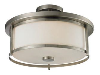 Savannah Three Light Semi Flush Mount in Brushed Nickel (224|412SF16) Savannah Three Light Semi Flush Mount in Brushed Nickel (224|412SF16)