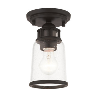 Lawrenceville One Light Flush Mount in Bronze (107|45501-07)