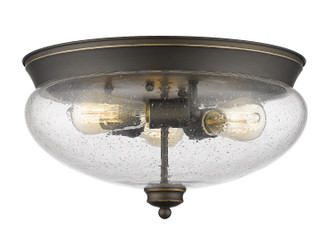 Amon Three Light Flush Mount in Olde Bronze (224|722F3-OB)