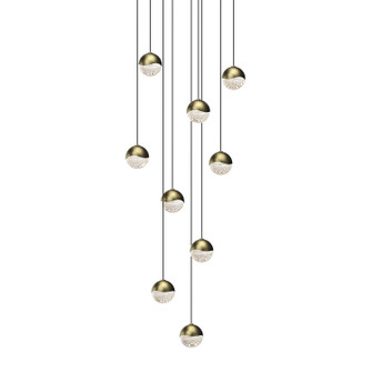 Grapes LED Pendant in Brass Finish (69|2916.14-SML)