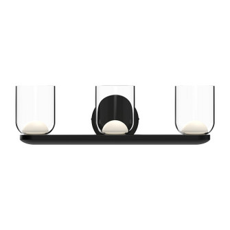 Cedar LED Vanity in Black/Clear (347|VL52520-BK/CL)