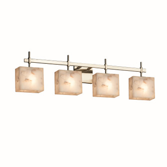 Alabaster Rocks Four Light Bath Bar in Polished Chrome (102|ALR-8414-55-CROM)