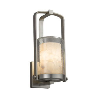 Alabaster Rocks One Light Outdoor Wall Sconce in Brushed Nickel (102|ALR-7581W-10-NCKL)