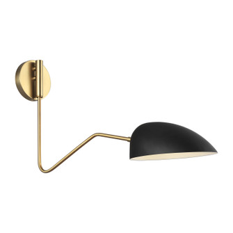 Jane One Light Wall Sconce in Midnight Black (454|EW1071MBK)
