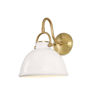 Eloise One Light Wall Sconce in White (400|15-1124WT)