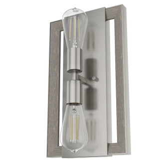 Woodburn Two Light Wall Sconce in Brushed Nickel (47|19815)