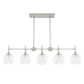 Xidane Five Light Linear Chandelier in Brushed Nickel (47|19748)