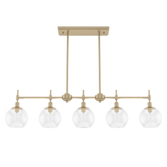 Xidane Five Light Linear Chandelier in Alturas Gold (47|19747)