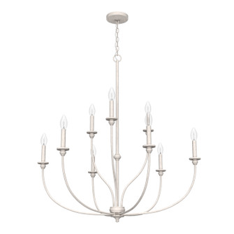 Southcrest Nine Light Chandelier in Distressed White (47|19633)