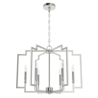 Zoanne Six Light Chandelier in Brushed Nickel (47|19573)