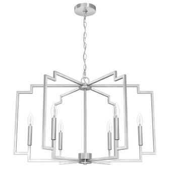 Zoanne Six Light Chandelier in Brushed Nickel (47|19571)