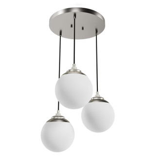 Hepburn Three Light Cluster in Brushed Nickel (47|19515)