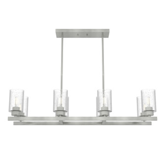 Hartland Eight Light Linear Chandelier in Brushed Nickel (47|19159)