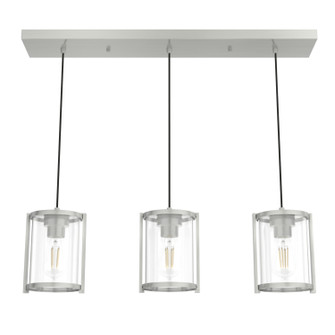 Astwood Three Light Cluster Linear in Brushed Nickel (47|19138)