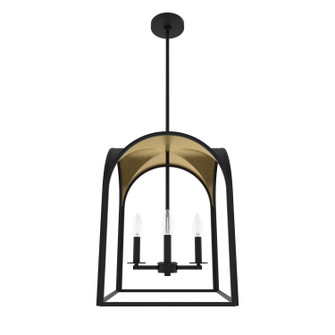 Dukestown Four Light Pendant in Natural Black Iron (47|19082)