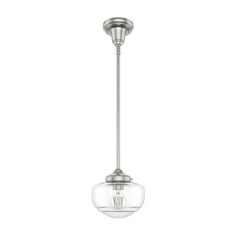 Saddle Creek One Light Pendant in Brushed Nickel (47|19029)