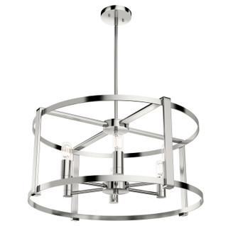 Astwood Six Light Chandelier in Polished Nickel (47|19000)