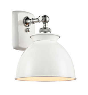 Ballston One Light Wall Sconce in White Polished Chrome (405|516-1W-WPC-M14-W)