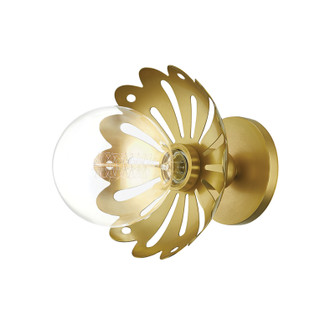 Alyssa One Light Wall Sconce in Aged Brass (428|H353101-AGB)