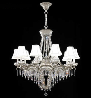 Dynasty Cast Brass 12 Light Chandelier in Pewter (64|94350PW11-55)