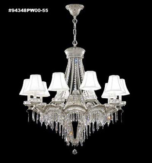 Dynasty Cast Brass Nine Light Chandelier in Pewter (64|94348PW00-55)