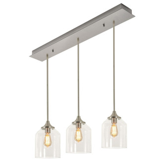 William Three Light Pendant in Satin Nickel (162|WMMP08MBSNLNR3)