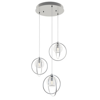 Jamie Three Light Pendant in Satin Nickel (162|JAMP12MBSNRND3) Jamie Three Light Pendant in Satin Nickel (162|JAMP12MBSNRND3)
