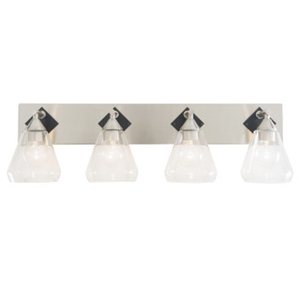 Prestige Four Light Bath in Brushed Nickel/Matte Black (137|349B04BNMB)