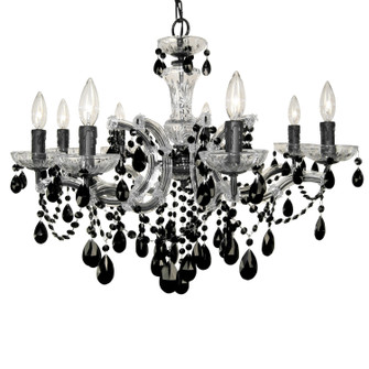 Rialto Traditional Eight Light Chandelier in Chrome (92|8348 CH CBK)