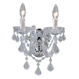 Rialto Traditional Two Light Wall Sconce in Chrome (92|8342 CH CP)