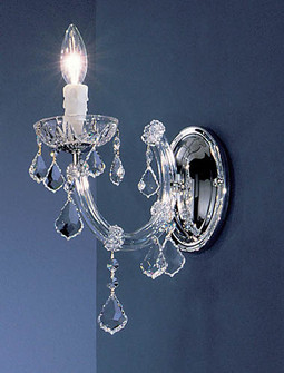Rialto Traditional One Light Wall Sconce in Chrome (92|8341 CH CP)