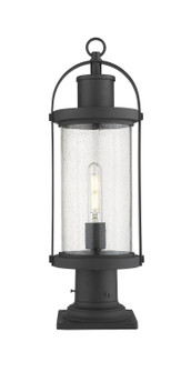 Roundhouse One Light Outdoor Pier Mounted Fixture in Black (224|569PHM-533PM-BK)