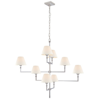 Jane Eight Light Chandelier in Polished Nickel (268|AH 5310PN-L) Jane Eight Light Chandelier in Polished Nickel (268|AH 5310PN-L)