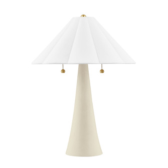 Alana Two Light Table Lamp in Aged Brass/Ceramic Antique Ivory (428|HL676202-AGB/CAI)