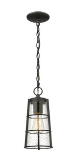Helix One Light Outdoor Chain Mount Ceiling Fixture in Black (224|591CHM-BK)