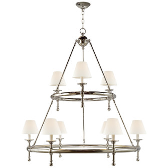 Classic Nine Light Chandelier in Polished Nickel (268|SL 5813PN-L)