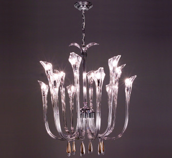 Inspiration 12 Light Chandelier in Chrome (92|82024 CH RED)