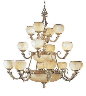 Alexandria II 24 Light Chandelier in Satin Bronze w/Brown Patina (92|69516 SBB C)