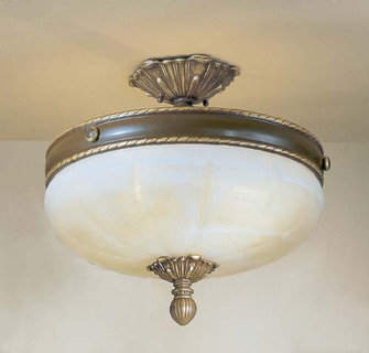 Alexandria II Three Light Flush/Semi-Flush Mount in Victorian Bronze (92|69504 VBZ C)