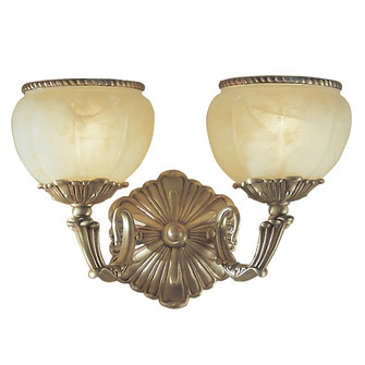 Alexandria II Two Light Wall Sconce in Satin Bronze w/Brown Patina (92|69502 SBB)