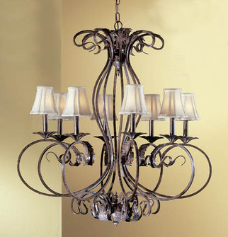 Manilla II Eight Light Chandelier in English Bronze (92|68318 EB C)