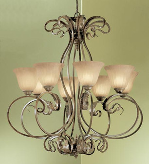 Manilla Eight Light Chandelier in English Bronze (92|68308 EB SSG)