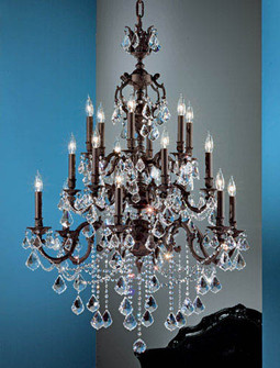 Chateau Imperial 18 Light Chandelier in Aged Pewter (92|57380 AGP CGT)