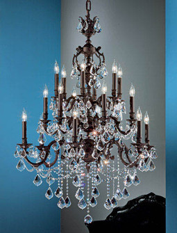 Chateau Imperial 18 Light Chandelier in Aged Bronze (92|57380 AGB CBK)