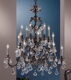 Chateau 18 Light Chandelier in French Gold (92|57370 FG CGT)