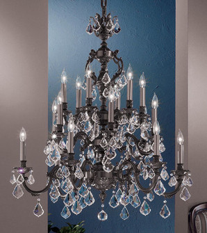 Chateau 18 Light Chandelier in Aged Bronze (92|57370 AGB CP)