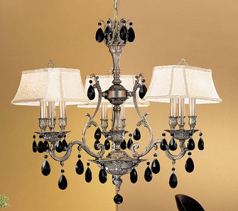 Majestic Nine Light Chandelier in Aged Pewter (92|57364 AGP CBK)