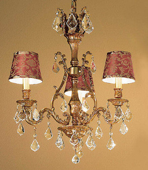Majestic Three Light Chandelier in French Gold (92|57362 FG CGT)